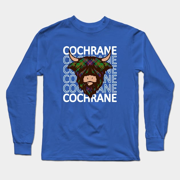 Clan Cochrane - Hairy Coo Long Sleeve T-Shirt by Taylor'd Designs